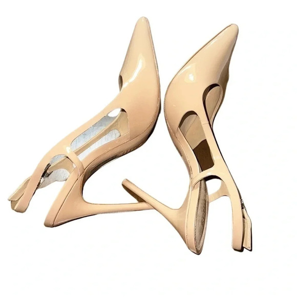 Schutz Boris Nude Slingback Patent Leather Pump Size 9.5 - Picture 4 of 6